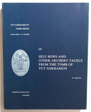 Tutankhamen's tomb series, 9 volumes. 1-A handlist to Howard Carter's catalogue of objects in Tutankhamun's tomb. 2-Hieratic inscriptions from the tomb of Tutankhamen. 3-Composite Bows from the Tomb of Tutankhamun. 4-Self bows and other archery tackle from the tomb of Tutankhamun. 5-The human remains from the tomb of Tutankhamun. 6-Musical instruments from the tomb of Tut'ankhamun. 7-Game-boxes and accessories from the tomb of Tutankhamun. 8-Chariots and Related Equipment from the Tomb of Tutankhamun. 9-Model boats from the tomb of Tut'ankhamûn.[newline]M3949e-19.jpg