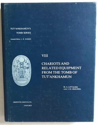 Tutankhamen's tomb series, 9 volumes. 1-A handlist to Howard Carter's catalogue of objects in Tutankhamun's tomb. 2-Hieratic inscriptions from the tomb of Tutankhamen. 3-Composite Bows from the Tomb of Tutankhamun. 4-Self bows and other archery tackle from the tomb of Tutankhamun. 5-The human remains from the tomb of Tutankhamun. 6-Musical instruments from the tomb of Tut'ankhamun. 7-Game-boxes and accessories from the tomb of Tutankhamun. 8-Chariots and Related Equipment from the Tomb of Tutankhamun. 9-Model boats from the tomb of Tut'ankhamûn.