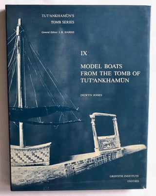 Tutankhamen's tomb series, 9 volumes. 1-A handlist to Howard Carter's catalogue of objects in Tutankhamun's tomb. 2-Hieratic inscriptions from the tomb of Tutankhamen. 3-Composite Bows from the Tomb of Tutankhamun. 4-Self bows and other archery tackle from the tomb of Tutankhamun. 5-The human remains from the tomb of Tutankhamun. 6-Musical instruments from the tomb of Tut'ankhamun. 7-Game-boxes and accessories from the tomb of Tutankhamun. 8-Chariots and Related Equipment from the Tomb of Tutankhamun. 9-Model boats from the tomb of Tut'ankhamûn.
