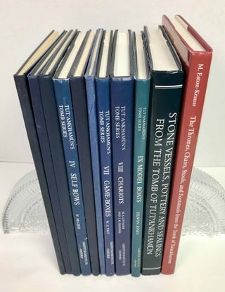 Tutankhamen's tomb series, 9 volumes (complete set) + 2 additional volumes, as follows: 1-A handlist to Howard Carter's catalogue of objects in Tutankhamun's tomb.