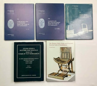 Tutankhamen's tomb series, 9 volumes (complete set) + 2 additional volumes, as follows: 1-A handlist to Howard Carter's catalogue of objects in Tutankhamun's tomb.
