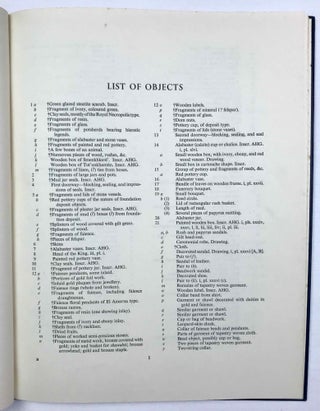 Tutankhamen's tomb series, 9 volumes (complete set) + 2 additional volumes, as follows: 1-A handlist to Howard Carter's catalogue of objects in Tutankhamun's tomb.