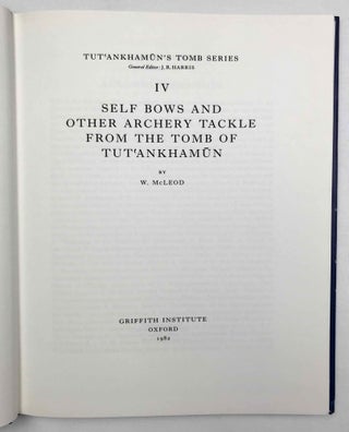 Tutankhamen's tomb series, 9 volumes (complete set) + 2 additional volumes, as follows: 1-A handlist to Howard Carter's catalogue of objects in Tutankhamun's tomb.