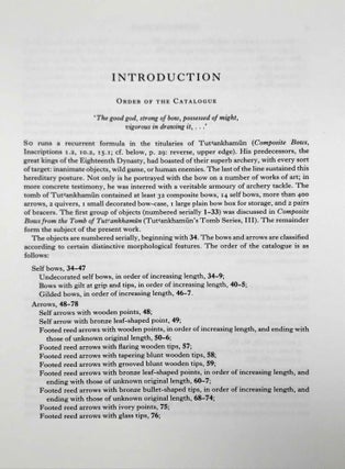 Tutankhamen's tomb series, 9 volumes (complete set) + 2 additional volumes, as follows: 1-A handlist to Howard Carter's catalogue of objects in Tutankhamun's tomb.