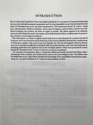 Tutankhamen's tomb series, 9 volumes (complete set) + 2 additional volumes, as follows: 1-A handlist to Howard Carter's catalogue of objects in Tutankhamun's tomb.