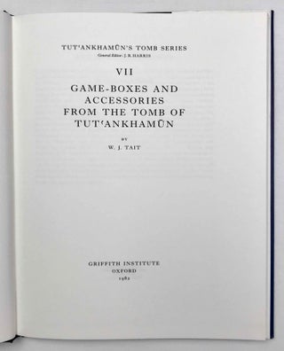 Tutankhamen's tomb series, 9 volumes (complete set) + 2 additional volumes, as follows: 1-A handlist to Howard Carter's catalogue of objects in Tutankhamun's tomb.