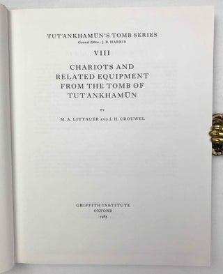 Tutankhamen's tomb series, 9 volumes (complete set) + 2 additional volumes, as follows: 1-A handlist to Howard Carter's catalogue of objects in Tutankhamun's tomb.[newline]M3949f-53.jpeg