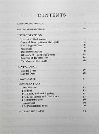 Tutankhamen's tomb series, 9 volumes (complete set) + 2 additional volumes, as follows: 1-A handlist to Howard Carter's catalogue of objects in Tutankhamun's tomb.