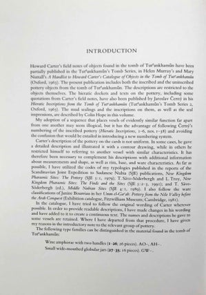 Tutankhamen's tomb series, 9 volumes (complete set) + 2 additional volumes, as follows: 1-A handlist to Howard Carter's catalogue of objects in Tutankhamun's tomb.