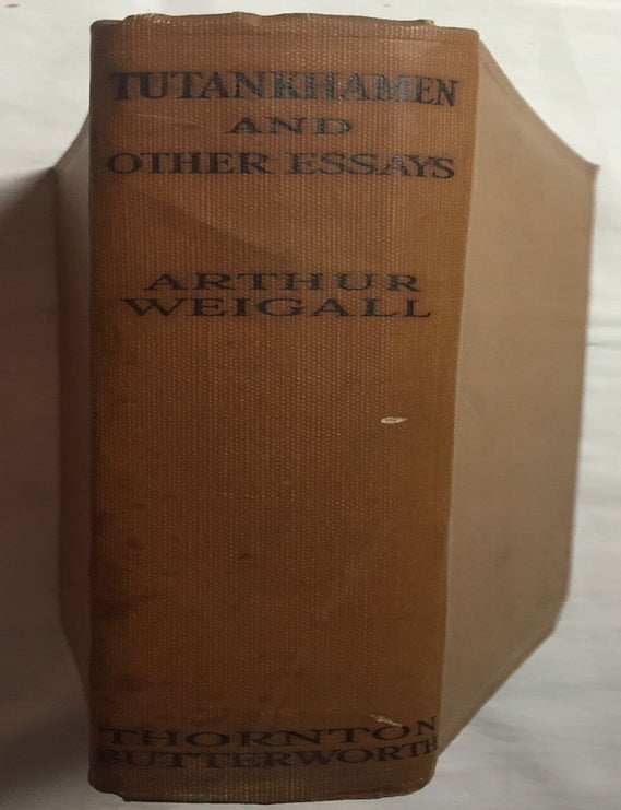 Item #M3958 Tutankhamen and other essays. WEIGALL Arthur E. B.[newline]M3958.jpg