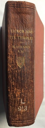 Item #M3969 Luxor and its temples. BLACKMAN Aylward Manley