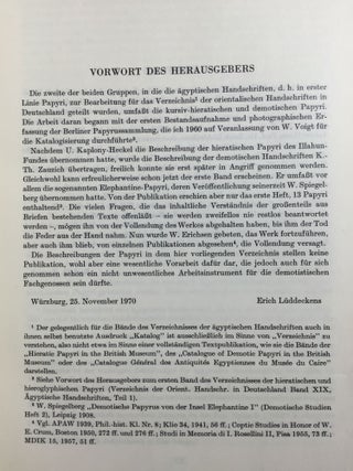 Orientalische Handschriften in Deutschland. Band I: Ägyptische Handschriften, Teil I & II