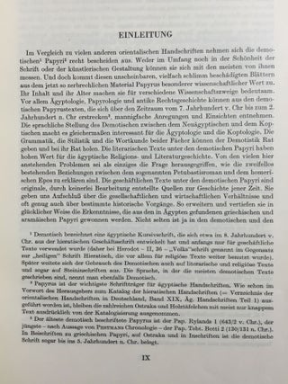 Orientalische Handschriften in Deutschland. Band I: Ägyptische Handschriften, Teil I & II