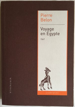 Item #M3998 Voyage en Egypte. BELON Pierre[newline]M3998.jpg