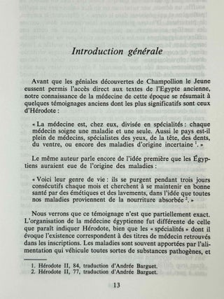Les papyrus m&eacute;dicaux de l'Egypte pharaonique