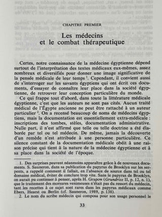 Les papyrus m&eacute;dicaux de l'Egypte pharaonique
