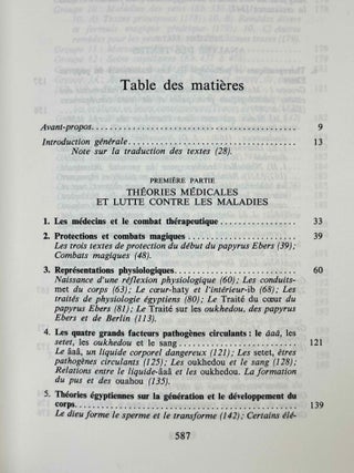 Les papyrus m&eacute;dicaux de l'Egypte pharaonique