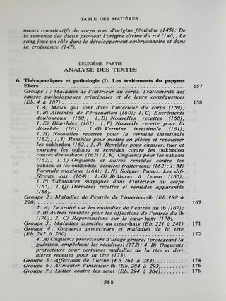 Les papyrus m&eacute;dicaux de l'Egypte pharaonique