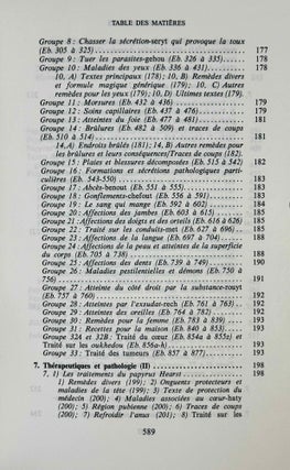 Les papyrus médicaux de l'Egypte pharaonique