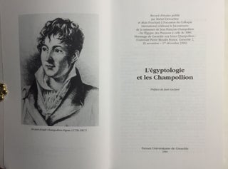 L'Egyptologie et les Champollion. Recueil d'études.[newline]M4006-01.jpg
