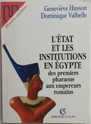 Item #M4009 L'état et les institutions en Egypte des premiers pharaons aux empereurs romains....[newline]M4009.jpg