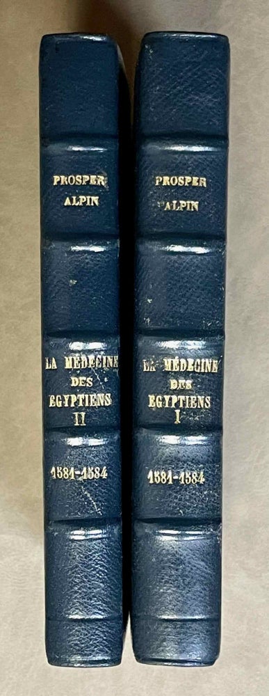 Item #M4018a La médecine des Egyptiens. 1581-1584. 2 volumes (complete set). ALPIN Prosper.[newline]M4018a-00.jpeg
