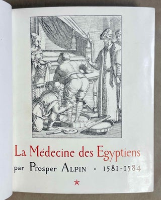 La médecine des Egyptiens. 1581-1584. 2 volumes (complete set)