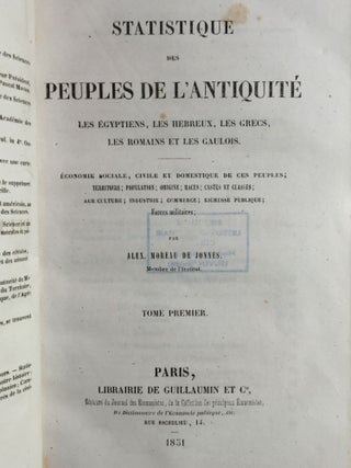 Statistique des peuples de l'Antiquité, 2 volumes (complete set)[newline]M4019-02.jpg