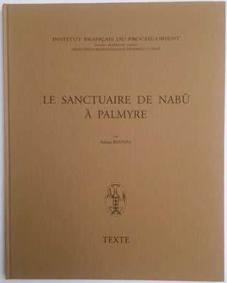 Item #M4022a Le sanctuaire de Nabu à Palmyre. Vol. I: Texte. Vol. II: Planches (complete set)....[newline]M4022a.jpg