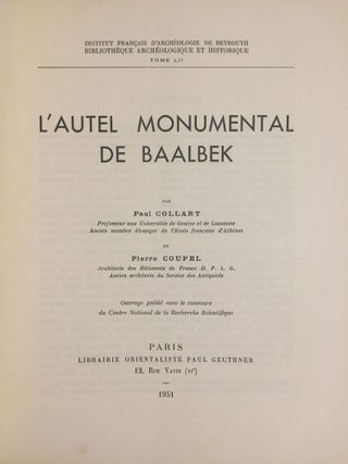 L'autel monumental de Baalbek
