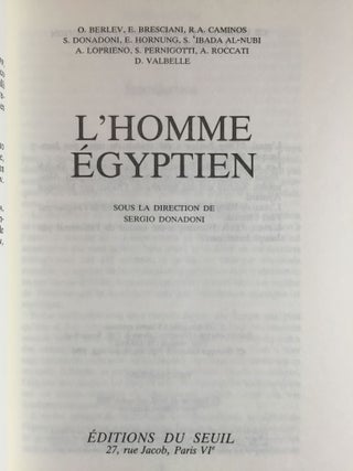 L'homme égyptien