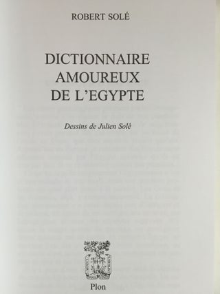 Dictionnaire amoureux de l'Egypte[newline]M4028-01.jpg