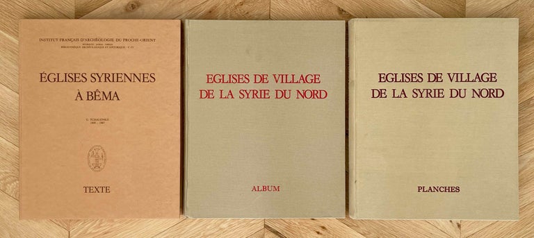 Item #M4034f Eglises syriennes à Bêma + Eglises de village de la Syrie du Nord, Planches & Album. 3 volumes (complete set). TCHALENKO Georges.[newline]M4034f-00.jpeg