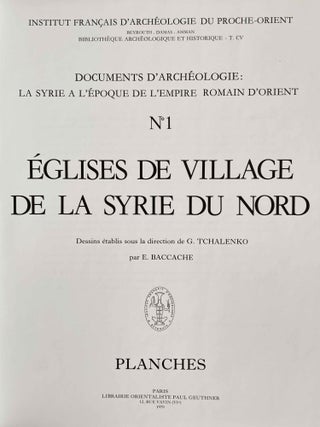 Eglises syriennes à Bêma + Eglises de village de la Syrie du Nord, Planches & Album. 3 volumes (complete set)[newline]M4034f-15.jpeg