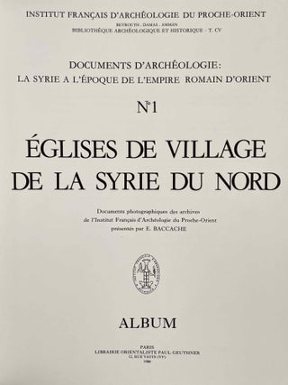 Eglises syriennes à Bêma + Eglises de village de la Syrie du Nord, Planches & Album. 3 volumes (complete set)[newline]M4034f-20.jpeg