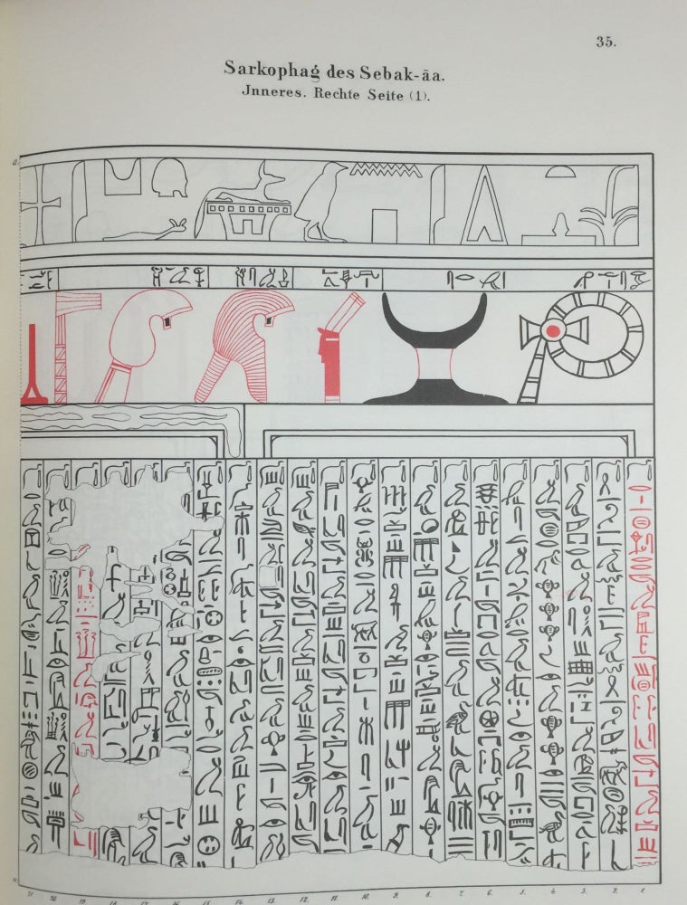 Item #M4048 Aelteste Texte des Todtenbuchs nach Sarkophagen des Altaegyptischen Reichs im Berliner Museum. LEPSIUS Karl Richard.[newline]M4048.jpg