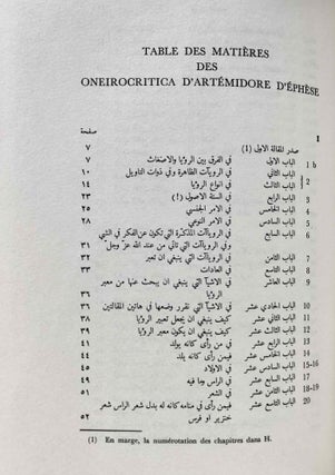 Le livre des songes. Traduit du grec en arabe par Hunayn B. Ishâq (mort en 260/873). Edition critique avec introduction par Toufic Fahd.[newline]M4062a-08.jpeg