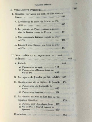 Nur ad-Din. Un grand prince musulman de Syrie au temps des Croisades (511-569 H. / 1118-1174). Tomes I, II & III (complete set)