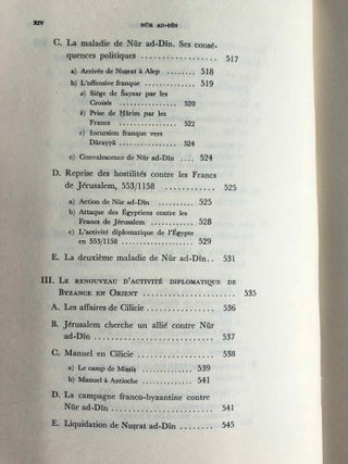Nur ad-Din. Un grand prince musulman de Syrie au temps des Croisades (511-569 H. / 1118-1174). Tomes I, II & III (complete set)