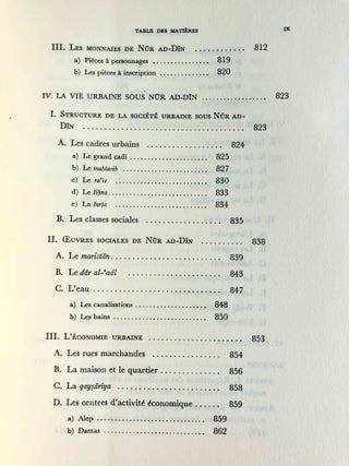Nur ad-Din. Un grand prince musulman de Syrie au temps des Croisades (511-569 H. / 1118-1174). Tomes I, II & III (complete set)