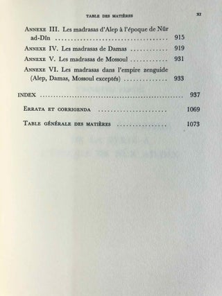 Nur ad-Din. Un grand prince musulman de Syrie au temps des Croisades (511-569 H. / 1118-1174). Tomes I, II & III (complete set)