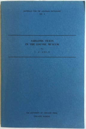 Item #M4081 Sargonic texts in the Louvre Museum. GELB Ignace J