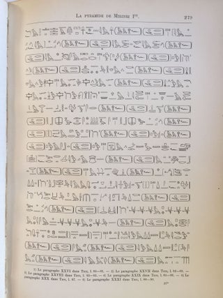 Les textes des pyramides, 4 volumes: T = Téti, P = Pépi I, M = Merenrê, N = Neferkare Pépi II (Without O = Ounas)[newline]M4090-08.jpg