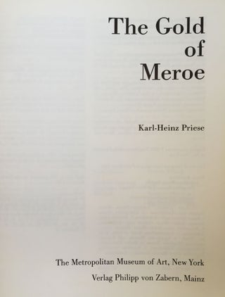 The gold of Meroe