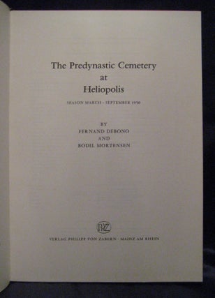 The Predynastic Cemetery at Heliopolis. Season March - September 1950.[newline]M4145-02.jpg
