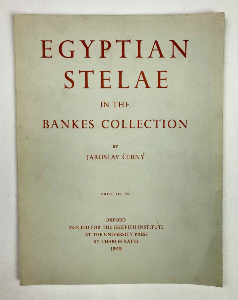 Item #M4159b Egyptian stelae in the Bankes collection. CERNY Jaroslav.[newline]M4159b-00.jpeg