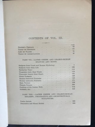 A Catalogue of Sculpture in the Department of Greek and Roman Antiquities British Museum. 3 volumes (complete set)[newline]M4162-14.jpg