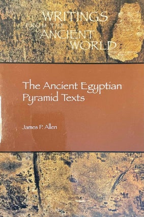 Item #M4168c The Ancient Egyptian Pyramid Texts. Translated with an introduction and notes....