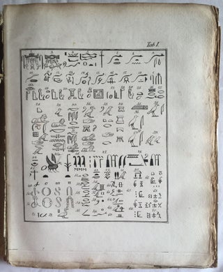 Rudimenta Hieroglyphices. Accedunt explicationes speciminum hieroglyphicorum glossarium atque alphabeta, cum XXXVI tabulis lithographicis.[newline]M4175-09.jpg
