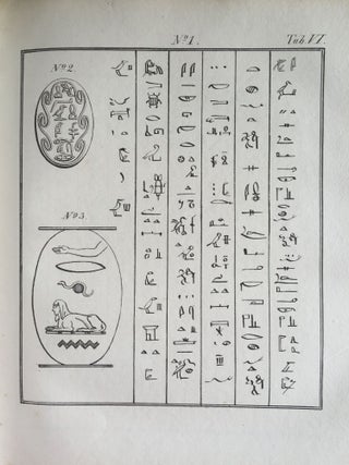 Rudimenta Hieroglyphices. Accedunt explicationes speciminum hieroglyphicorum glossarium atque alphabeta, cum XXXVI tabulis lithographicis.[newline]M4175-14.jpg